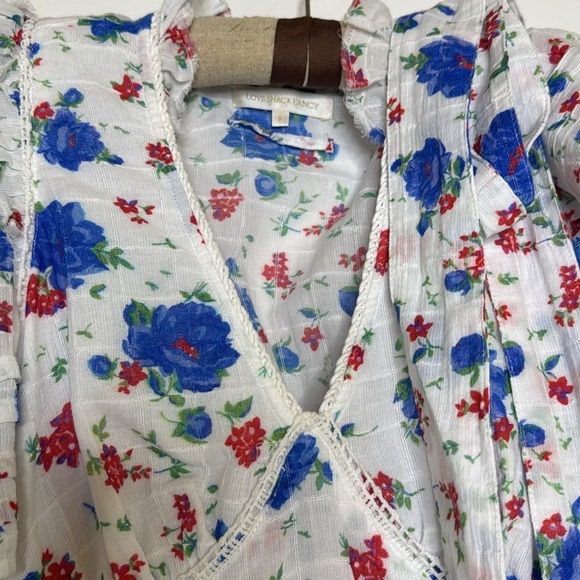 LOVESHACKFANCY ARLO MINI DRESS Blue Notte - Picture 7 of 11